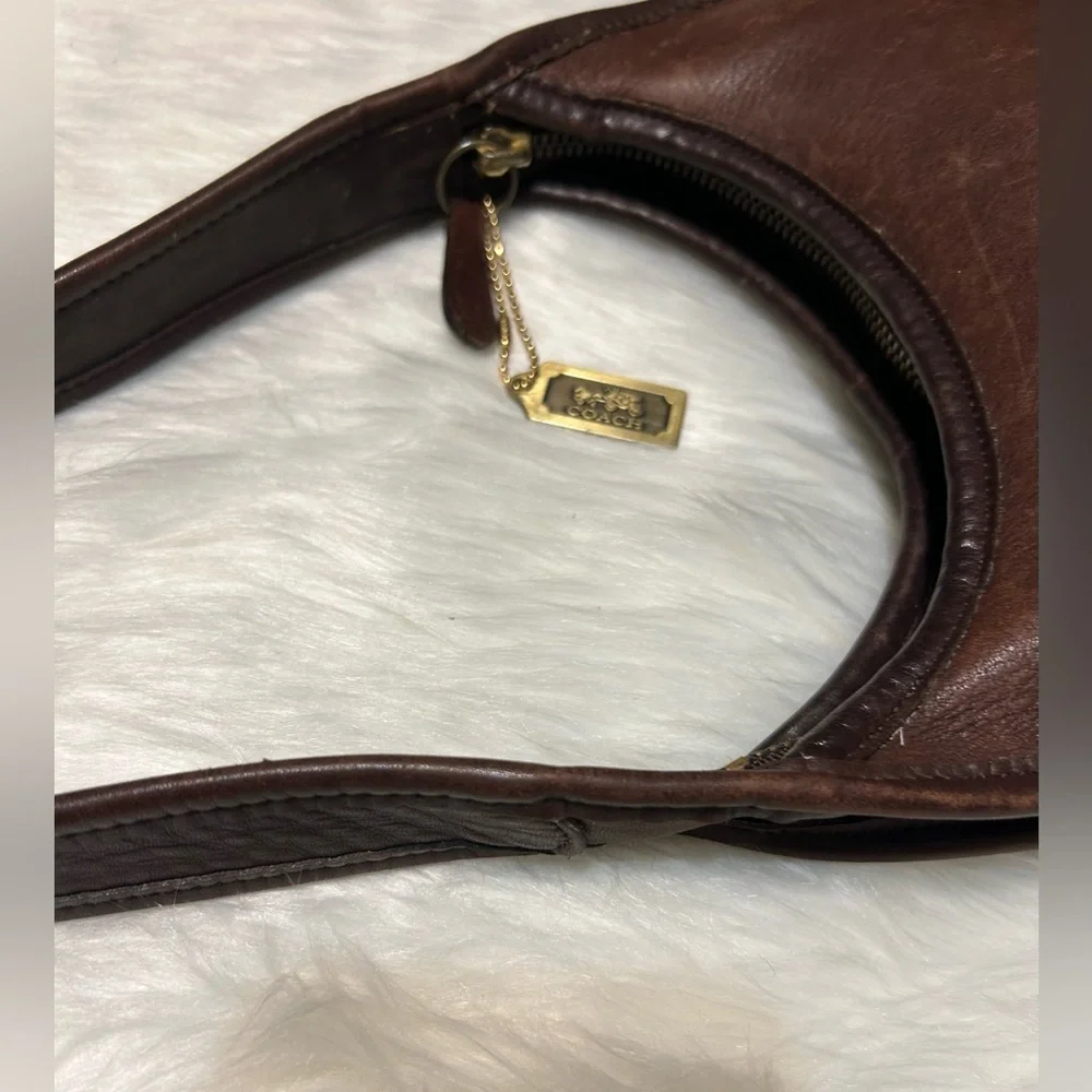 Vintage Coach 1998 ERGO Mini Zip 9020 Mahogany Bag - Picture 6 of 16